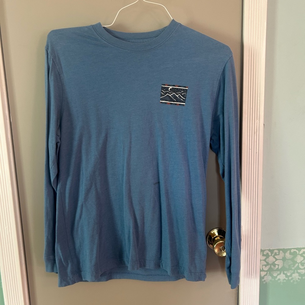 Men's Blue Long Sleeve Shirt
